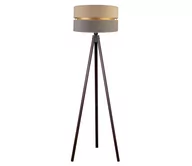 Lampy stojące - Duolla - Lampa podłogowa DUO 1xE27/60W/230V beżowy/szare/brązowy - miniaturka - grafika 1
