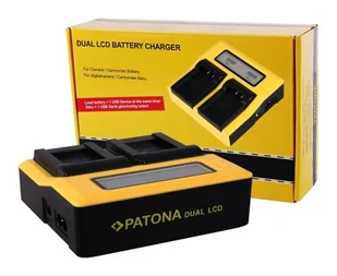 Ładowarka Patona DUAL LCD Fujifilm NP-W126S - Ładowarki i akumulatory - miniaturka - grafika 1