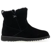 Botki damskie - Buty Emu Australia Beach Mini 2.0 Deluxe Wool Boot W13012BLAK - czarne - miniaturka - grafika 1