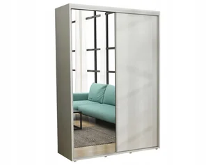 Nowoczesna Szafa Przesuwna Iga LUSTRO 170 x 242 Biała/ Wysoka - Szafy Nowoczesna Szafa Przesuwna Iga LUSTRO 170 x 242 Biała/ Wysoka - Szafy - miniaturka - grafika 1