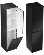 Szafki łazienkowe - Słupek Łazienkowy ETHOS BLACK - ETHC SL 35 2D K P MAT - miniaturka - grafika 1