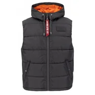 Odzież taktyczna i umundurowanie - Kamizelka z kapturem Alpha Industries FD 118110 136 - Ciemnoszara - miniaturka - grafika 1