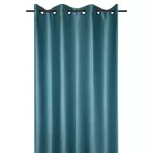 Zasłony - Stof Zasłona Edimbourg 140x260 niebieska - miniaturka - grafika 1