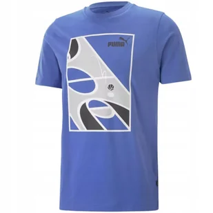 Puma Koszulka Męska T-Shirt 674481 Niebieska M - Koszulki męskie - miniaturka - grafika 1