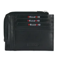 Etui na dokumenty i karty - Etui na karty z portmonetką - czarne - miniaturka - grafika 1