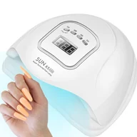 Lampy UV do paznokci - Lampa Uv Led Do Paznokci 80w Hybrydy Żele Dual Szary Karton - miniaturka - grafika 1