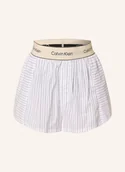 Piżamy damskie - Calvin Klein Szorty Od Piżamy Heritage Cotton Poplin weiss - miniaturka - grafika 1
