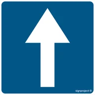 Systemy ekspozycyjne i znaki informacyjne - SA051 ZNAK DROGOWY D-3, PO - PŁYTA PCV 1MM OSBLASKOWA; (600X600MM) - miniaturka - grafika 1