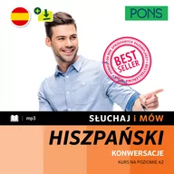 Książki do nauki języka hiszpańskiego - Słuchaj i mów. Hiszpański. Kurs na poziomie A2 - miniaturka - grafika 1