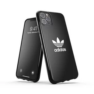 Adidas Etui na telefon komórkowy zaprojektowane dla iPhone 11 Pro, etui sprawdzone pod kątem upadku, odporne na uderzenia podwyższone krawędzie, oryginalne etui ochronne Snap Case, czarne 40527 - Etui i futerały do telefonów - miniaturka - grafika 1