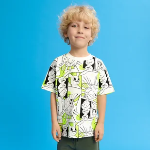 Cool Club, T-shirt chłopięcy, biały - Koszulki dla chłopców - miniaturka - grafika 1