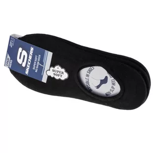 Skechers 3pk Mens Non Terry No Show, męskie, Fitness, skarpetki, Czarne - Odzież sportowa dziecięca - miniaturka - grafika 1