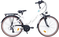 Rowery - Rower trekkingowy Romet Gazela 26 1 M(17") biało-turkusowy - miniaturka - grafika 1