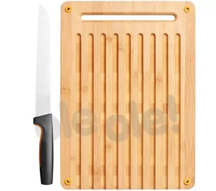 Fiskars 1057551 FunctionalForm nóż do chleba + deska do krojenia | - Noże kuchenne - miniaturka - grafika 1