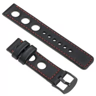 Akcesoria do smartwatchy - moVear Polski Elegancki Skórzany pasek 24mm rozmiar M/L do zegarka smartwatcha | Czarny uBand R1 Standard 1373-uniw - miniaturka - grafika 1