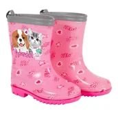 Buciki dla niemowląt - Kalosze dziewczęce Perletti Sweet Pets różowe rozmiar 24/25 - miniaturka - grafika 1