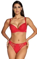Biustonosze - Aisha B214 czerwony biustonosz push-up, Kolor czerwony, Rozmiar 65C, Ewa Bien - Primodo.com - miniaturka - grafika 1