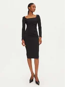 Sukienki - Rinascimento Sukienka koktajlowa 1000769142439 Czarny Regular Fit - miniaturka - grafika 1