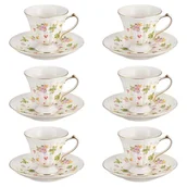 Filiżanki - Komplet filiżanek porcelanowych 180 ml WALENCJA Ivory - miniaturka - grafika 1