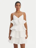 Sukienki - Fracomina Sukienka koktajlowa FQ26SD1007W83101 Biały Regular Fit - miniaturka - grafika 1