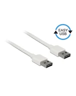 Kable komputerowe i do monitorów - Kabel USB 2.0 Delock AM - AM 2m biały Easy-USB - miniaturka - grafika 1