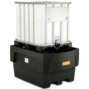 Wanna wychwytowa podstawa pod 1 zbiornik IBC 1100L plastikowa PE CEMO 10950 - Beczki - miniaturka - grafika 1
