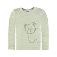 Bluzki damskie - Dziecięca bluzka z długim rękawem, beżowy, rozmiar 68 - miniaturka - grafika 1