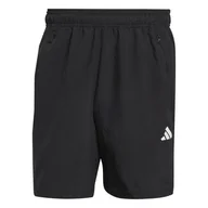 Spodenki męskie - Męskie Spodenki ADIDAS TR-ES WV SHO IC6976 – Czarny - miniaturka - grafika 1