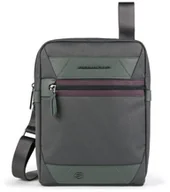 Teczki i aktówki - Piquadro Piquadro, Trakai, Shoulder Bag, Crossbody Bag, Green, 16 x 22 x 4 cm, For Men For Men - miniaturka - grafika 1