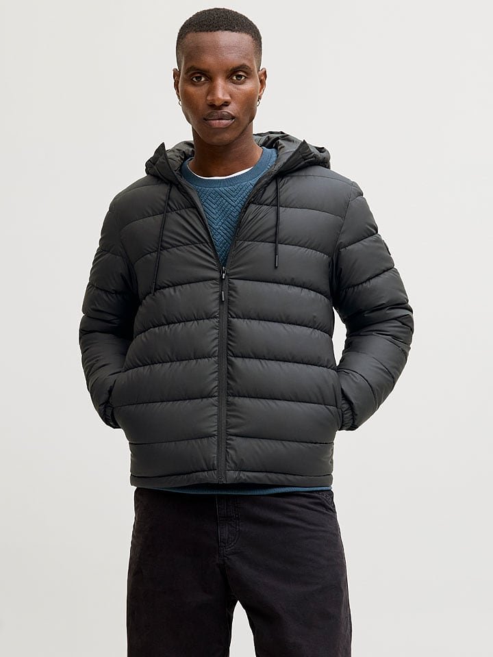 Jack & Jones Kurtka pikowana w kolorze czarnym