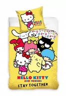 Pościel dla dzieci - Pościel Bawełniana Hello Kitty 140X200 - miniaturka - grafika 1