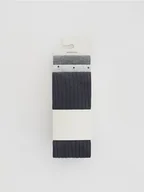 Rajstopy - Reserved - Bawełniane rajstopy 3 pack - ciemnoszary - miniaturka - grafika 1