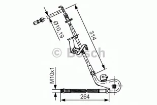 Bosch Przewód hamulcowy giętki BOSCH 1987481427 1987481427 - Przewody hamulcowe - miniaturka - grafika 1