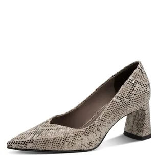 Tamaris Damskie czółenka 1-22453-45, beżowe węże, 40 EU, Be?owy/skóra w??a, 40 EU - Czółenka - miniaturka - grafika 1