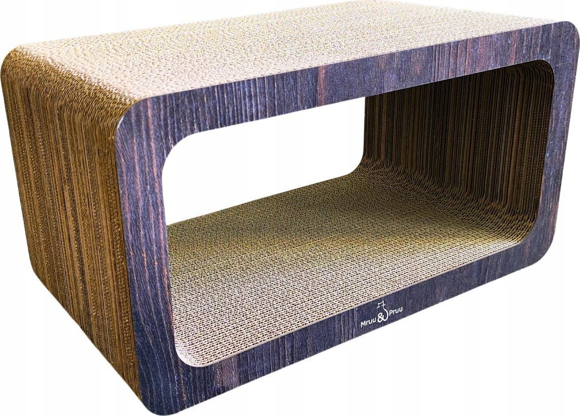 DRAPAK DLA KOTA KARTONOWY PROSTOKĄT brązowy 53x28x30 cm Mruu&Pruu