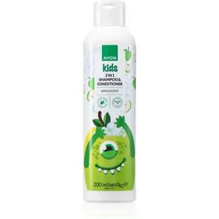 Avon Kids Apple szampon z odżywką 2w1 200 ml - Kosmetyki kąpielowe dla dzieci - miniaturka - grafika 1