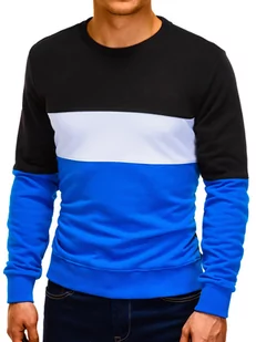 Bluza męska bez kaptura - niebieska B925 - Bluzy męskie - miniaturka - grafika 2