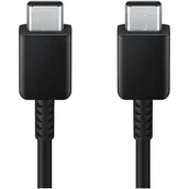 Kable USB - Samsung EP-DX310JBEGEU kabel USB Typ C Typ C 3A 1,8m czarny - miniaturka - grafika 1