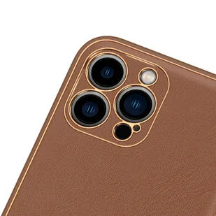 Dux Ducis Yolo etui iPhone 14 Pro elegancki pokrowiec ze skóry ekologicznej brązowy - Etui i futerały do telefonów - miniaturka - grafika 6