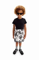 Sukienki i spódniczki dla dziewczynek - Desigual sukienka dziecięca kolor czarny mini rozkloszowana - miniaturka - grafika 1