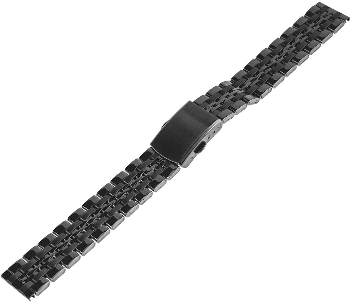 Bisset Bransoleta stalowa do zegarka 16 mm Connect M7-16 BK czarna prosta .