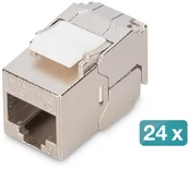 Wtyczki i adaptery - DIGITUS Keystone Cat6A geschirmt 24 Stk. werkzeugfr DN-93615-S-24 - miniaturka - grafika 1