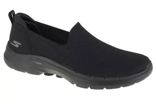 Skechers Go Walk 6 - Clear Virtue 124505-BBK damskie sneakersy czarne - Sneakersy damskie - miniaturka - grafika 1