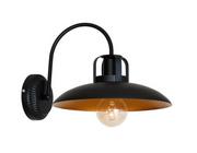 Lampy ścienne - Milagro Kinkiet LAMPA ścienna FELIX MLP 3681 industrialna OPRAWA metalowa czarna złota MLP 3681 - miniaturka - grafika 1