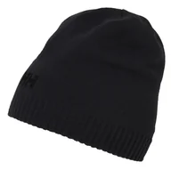Czapki damskie - Damska Czapka zimowa HELLY HANSEN BRAND BEANIE 57502_990 – Czarny - miniaturka - grafika 1