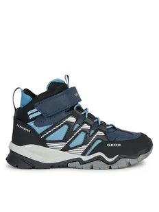 Geox Sneakersy J Montrack Boy B Abx J26HBC 0FUME CF44Y S Granatowy - Buty dla chłopców - miniaturka - grafika 1