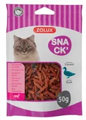 Przysmaki dla kotów - Zolux Zolux Przysmak dla kota mini paski z kaczką 50 g 582151 - miniaturka - grafika 1