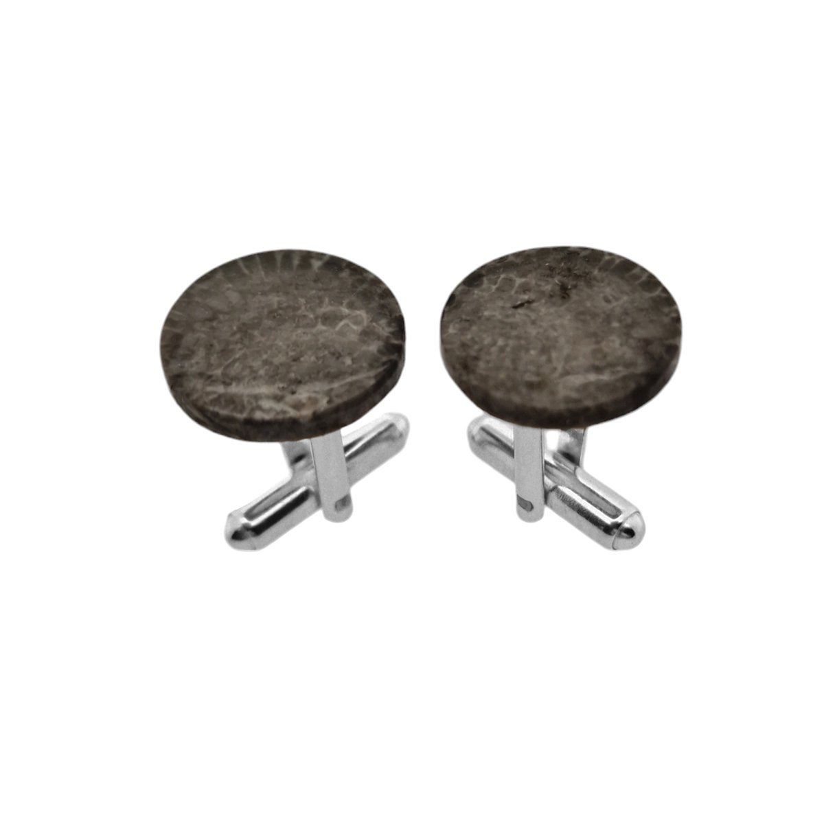 Spinki do mankietów Fossil Koralowiec (S1148) Srebro [925]