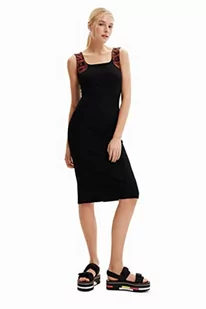 Desigual Sukienka damska, czarny, XL - Sukienki - miniaturka - grafika 1
