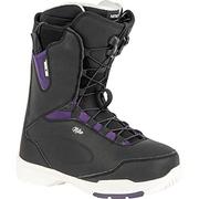 Buty snowboardowe - Nitro Damskie deski snowboardowe Scala TLS '23 All Mountain Freeride Freestyle system szybkiego sznurowania Boot Snowboardboot, Black-Purple, MP 24,5 // EU 38 // US 7 - miniaturka - grafika 1